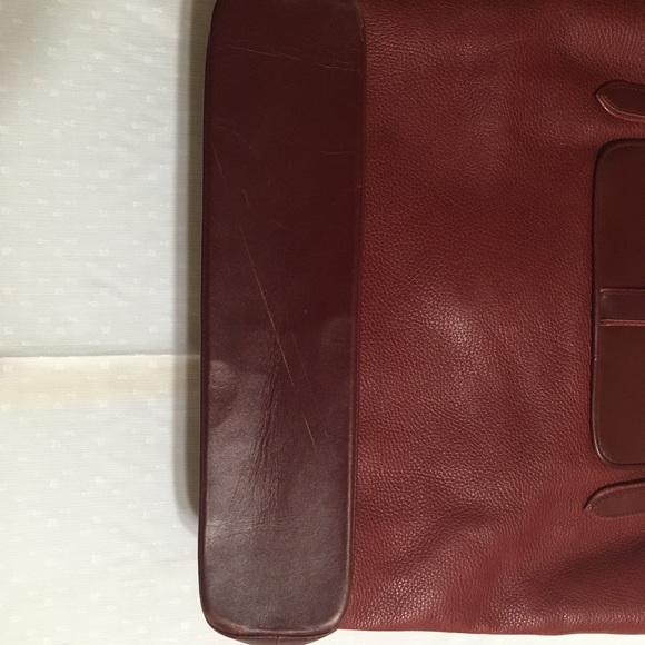 Must De Cartier Paris Maroon/Wine Leather Bag - Picture 5 of 8